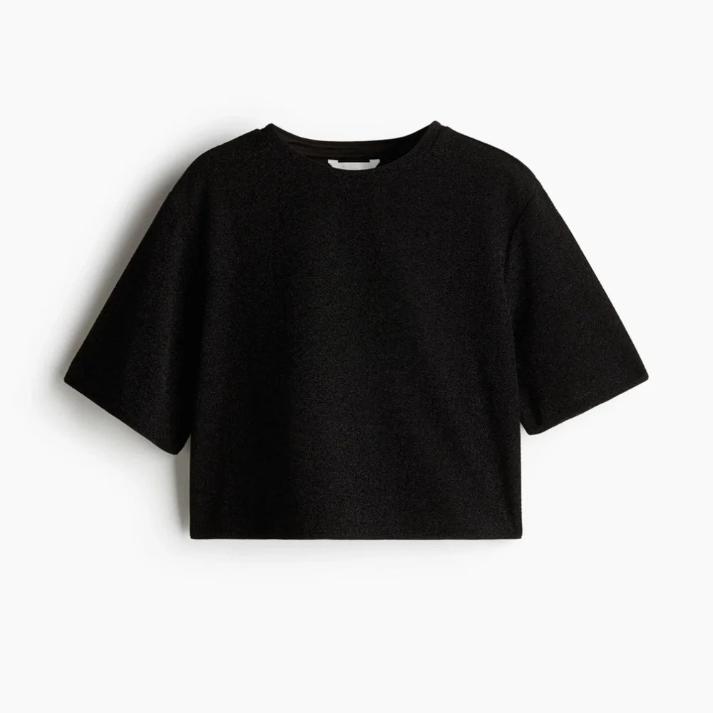 H&M Black Shimmery Top
